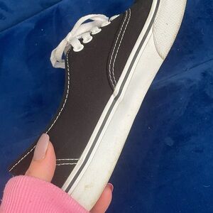 Black and White Canvas VANS Sneakers